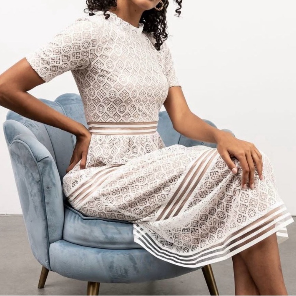 Baltic Born Windsor Lace Midi dress